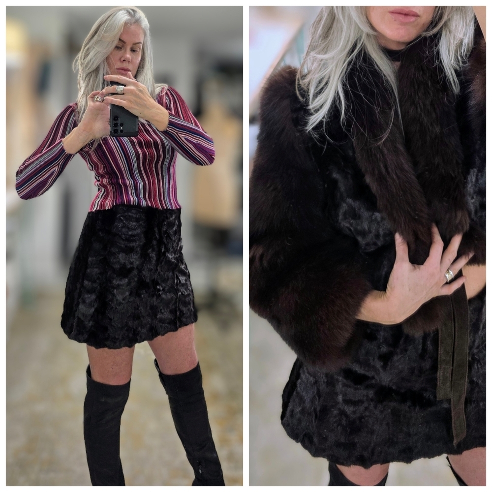 Mahogany Mink Mini Skirt